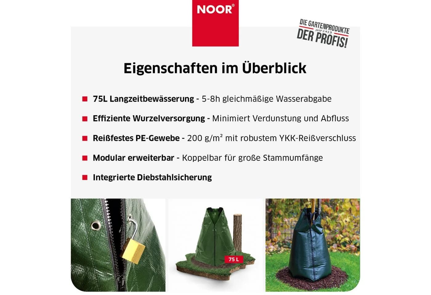 NOOR Bewässerungssystem FROGBAG 75 Liter Grün - Bild 5