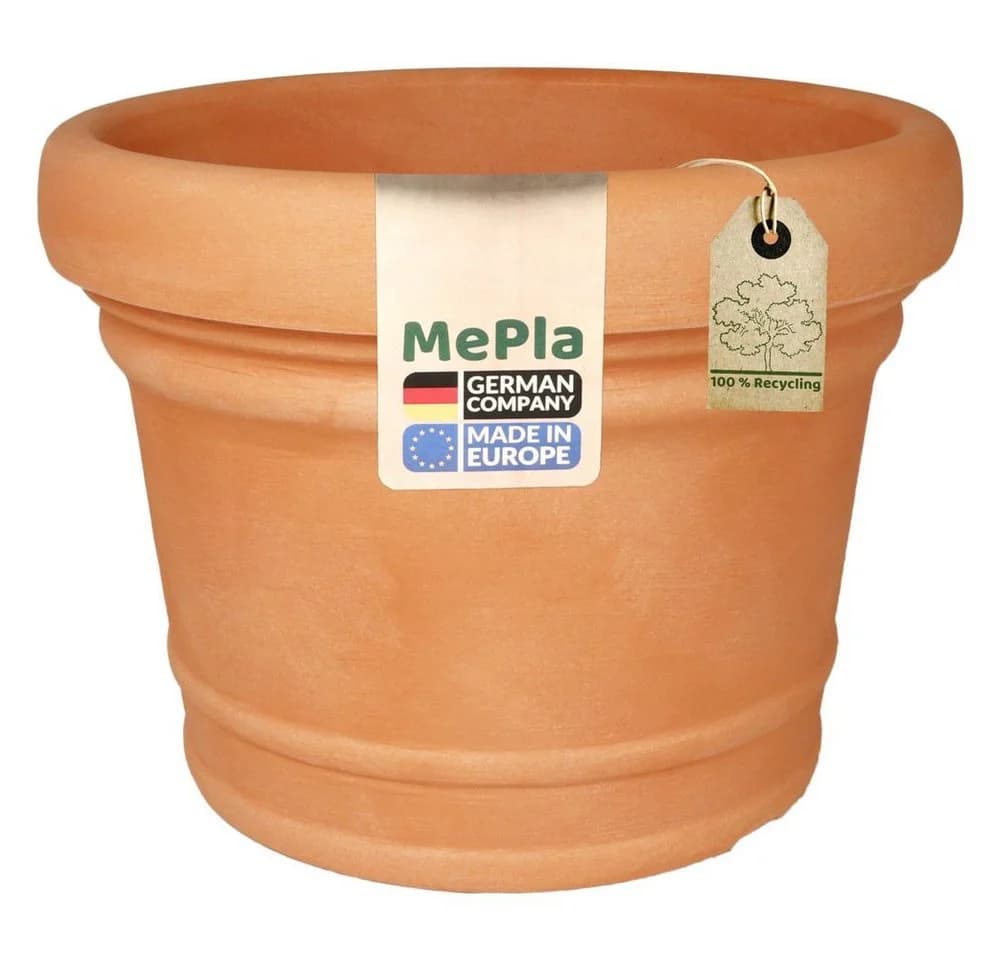 MePla Pflanzkübel Monza 30 cm Terrakotta Frostfest Kunststoff - Bild 2