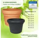MePla Pflanzkübel Monza Terracotta frostfester Kunststoff Bild 5