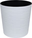 Heimwerkercenter Übertopf MePla Malwa Strip 19cm Kunststoff Weiß Bild 2
