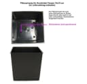 MePla Hochkübel Finezia 19x19cm Hochglanz Weiß Bild 3