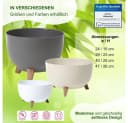Heimwerkercenter Pflanzschale MePla - Schale Roma - wetterfestes Pflanzgefäß ø24cm - weiß Bild 4