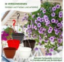 Heimwerkercenter Blumenampel KOMET 2er Set Braun Kunststoff Wetterfest Bild 5