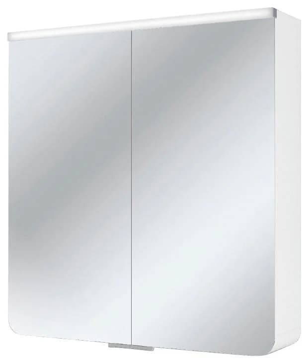 Jokey Spiegelschrank Xanto Line Weiß mit LED und Steckdose
