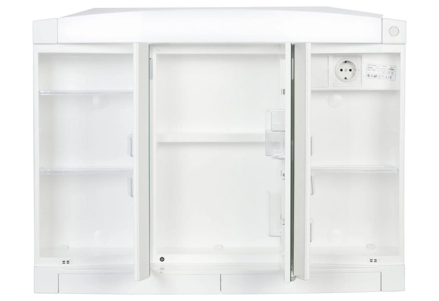 JOKEY Spiegelschrank Swing Weiß mit LED und Steckdose