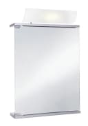JOKEY Spiegelschrank Entro Silber mit Steckdose und Glasböden Bild 2