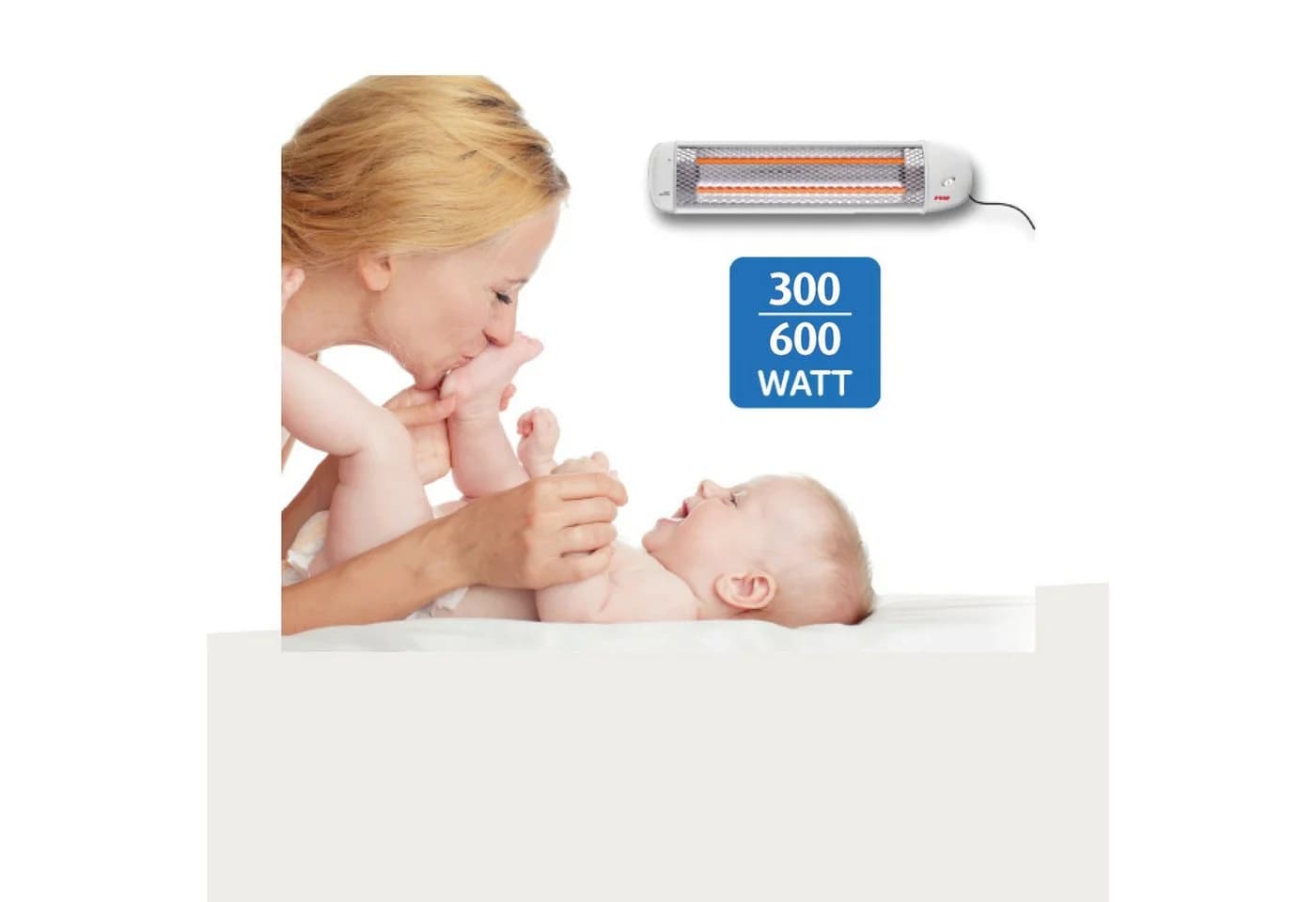 Reer Wickeltisch-Heizstrahler mit Abschaltautomatik und Splitterschutz - Bild 4