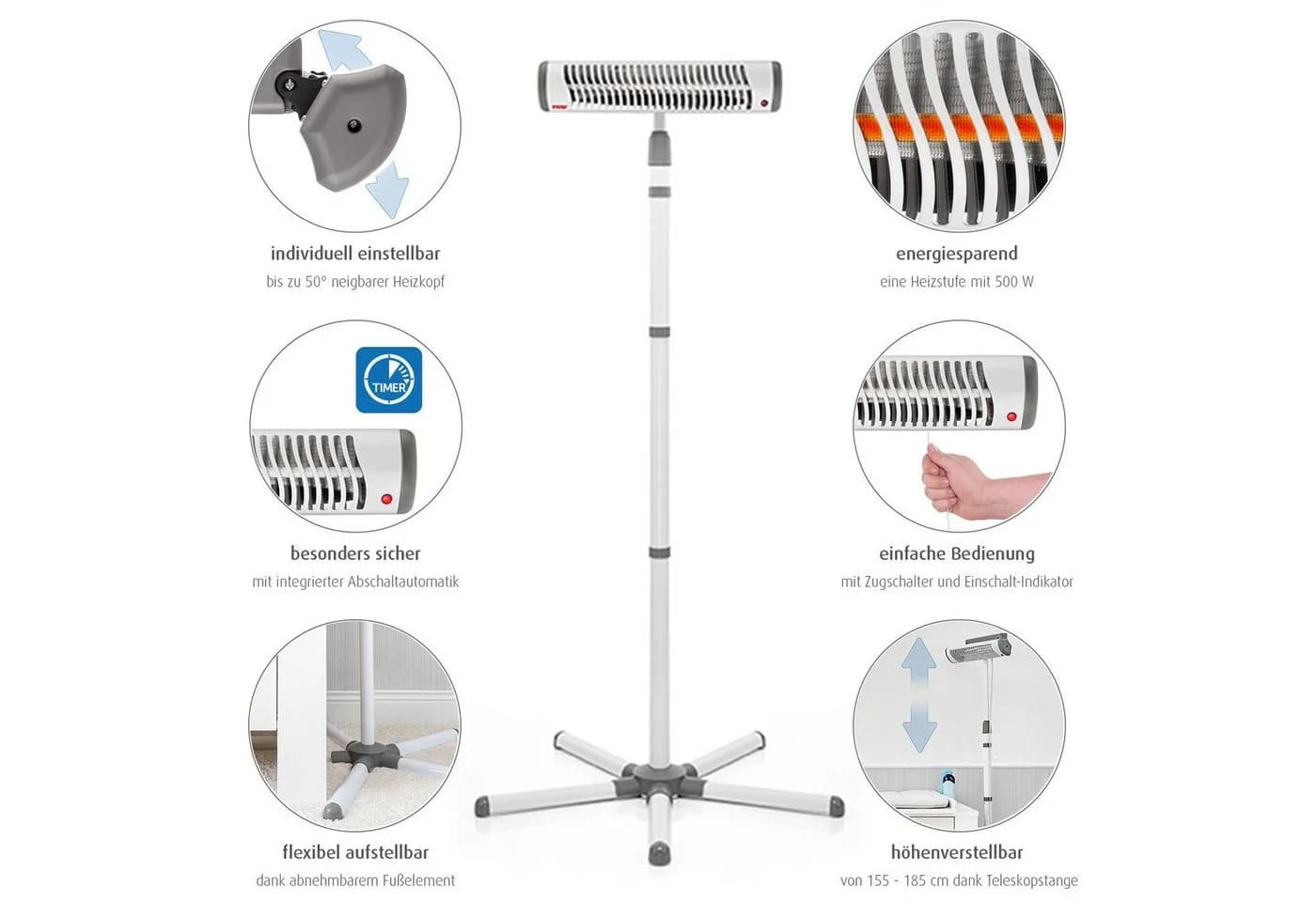 Reer Wickeltisch-Heizstrahler EasyHeat Flex Weiß - Bild 3