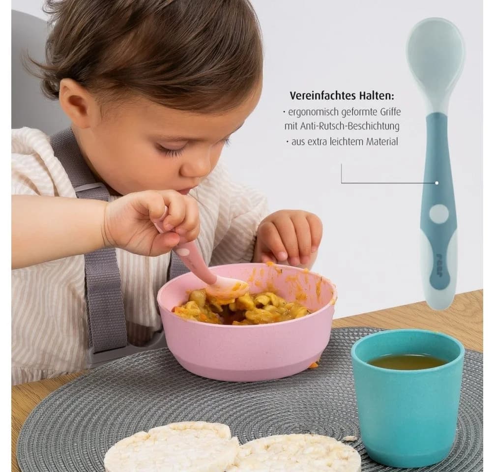 reer Baby Besteckset Biegsam 2-tlg. Rosa Lernbesteck - Bild 3