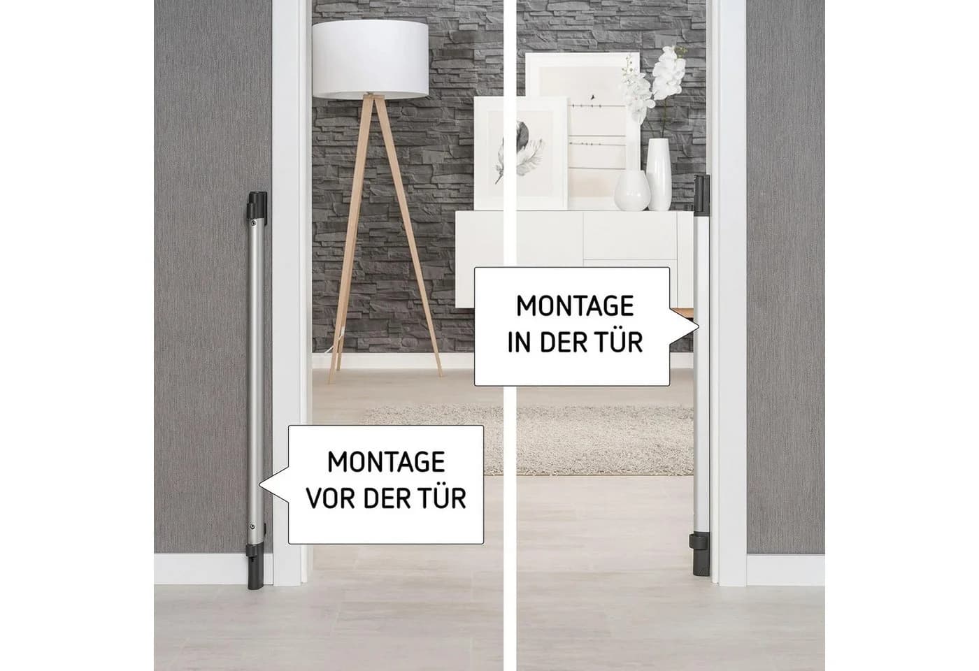 Reer Türschutzgitter Schwarz Verstellbar 76-106 cm - Bild 3