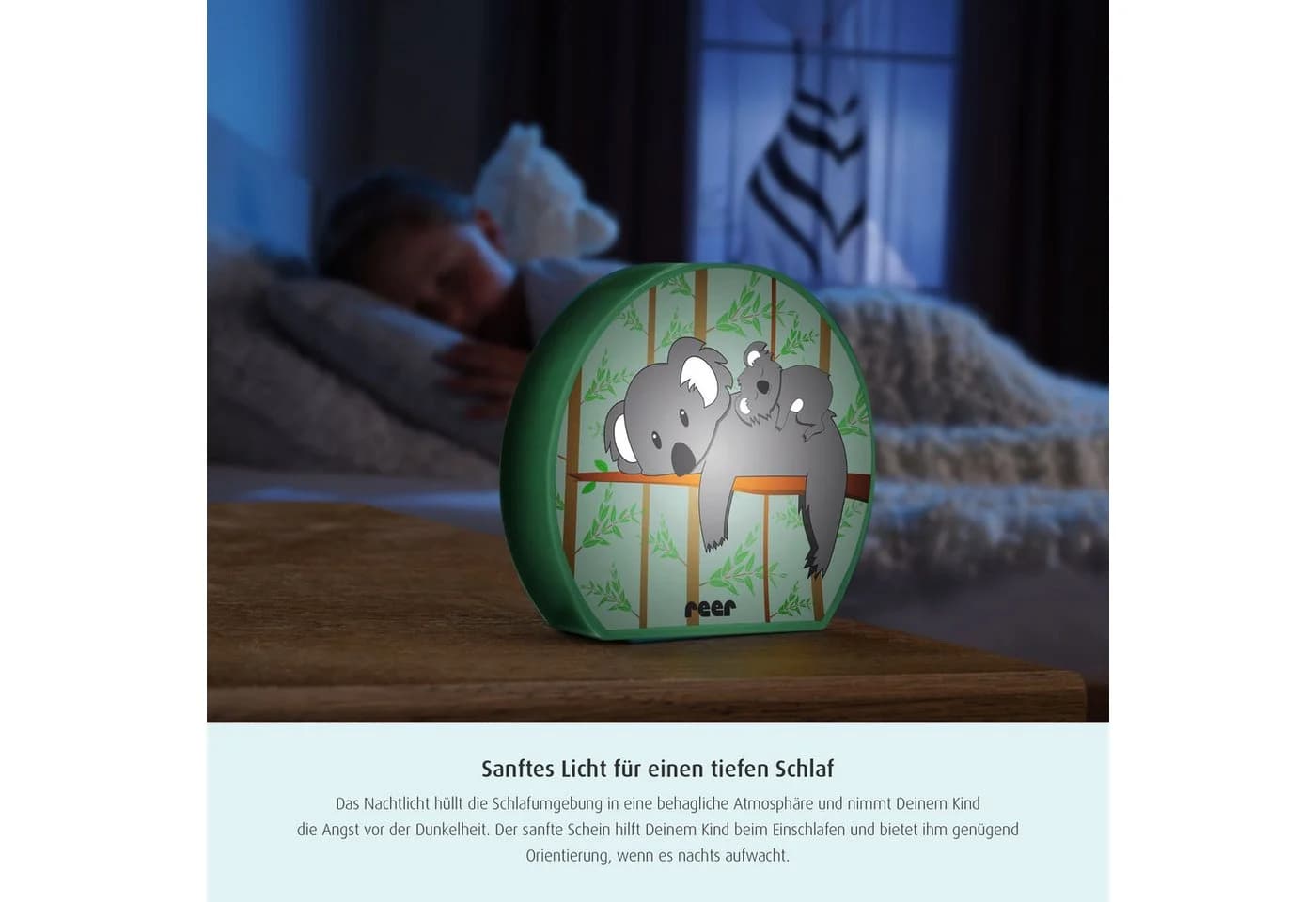 Reer LED Nachtlicht Beruhigungslicht Hellgrün MyBabyLight - Bild 4