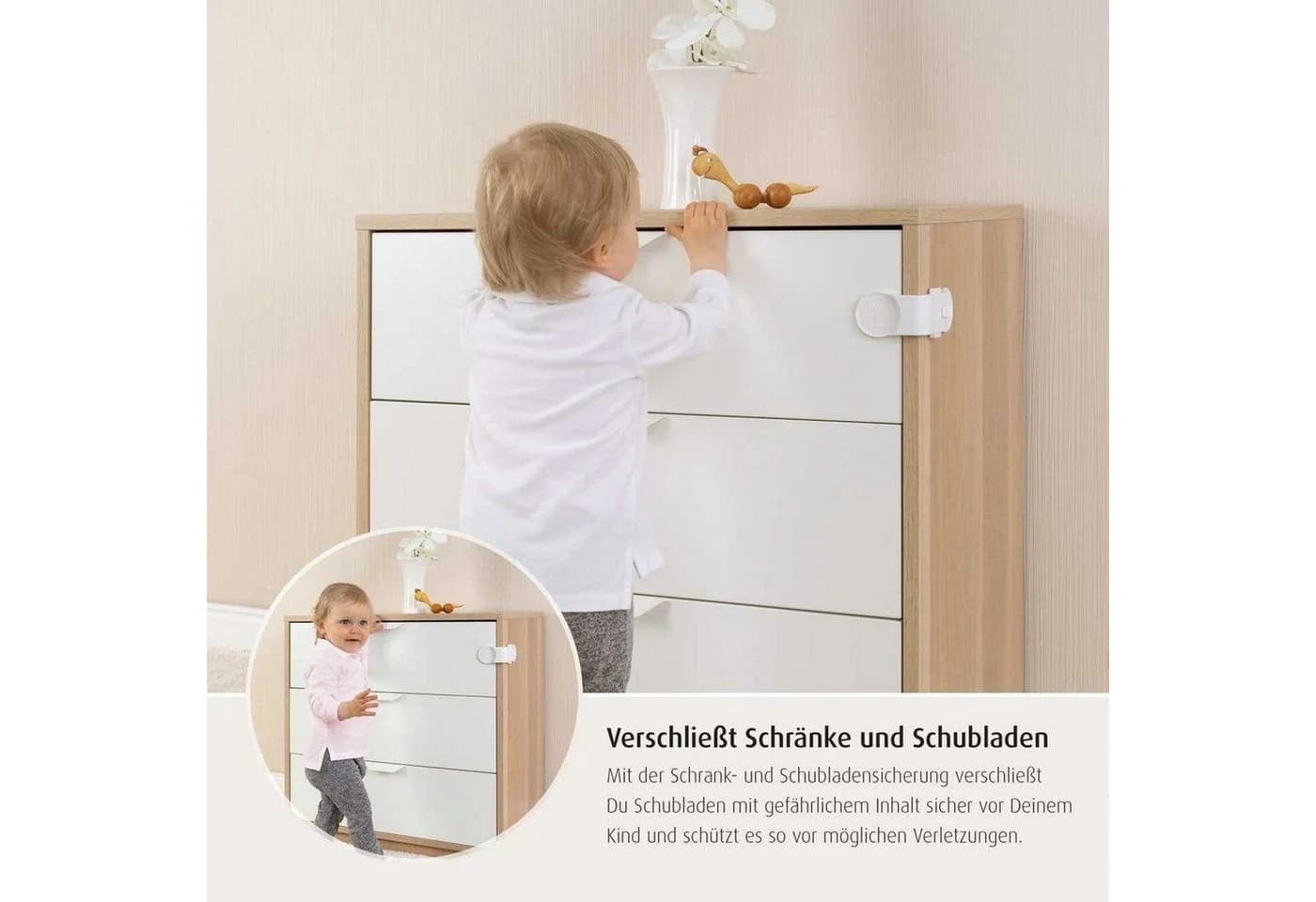 Reer Schrank- und Schubladensicherung Weiß Kunststoff