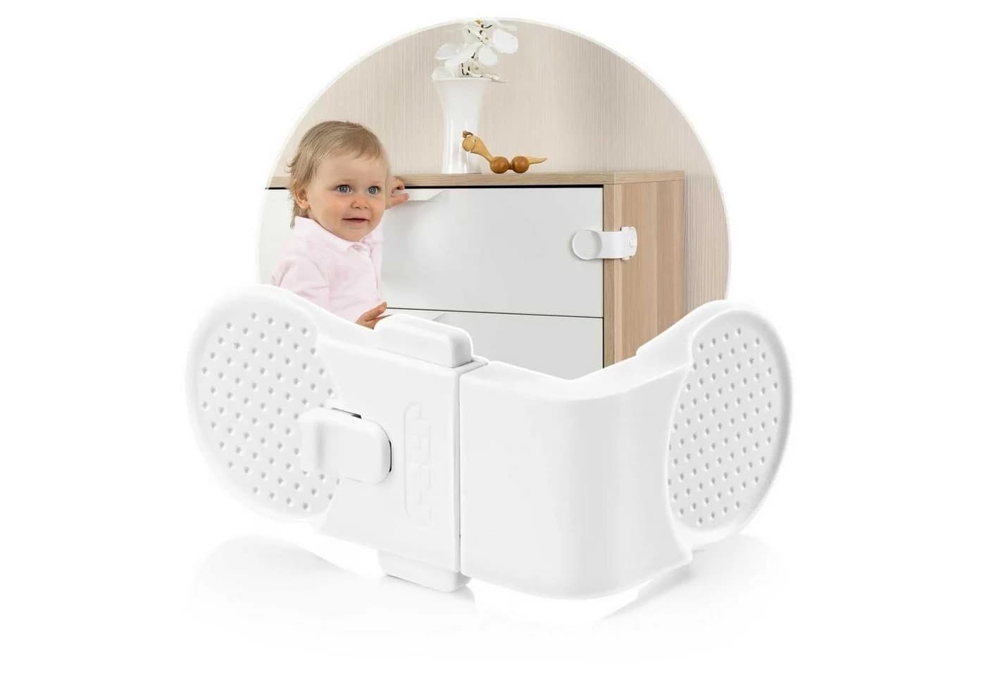Reer Schrank- und Schubladensicherung Weiß Kunststoff - Bild 2