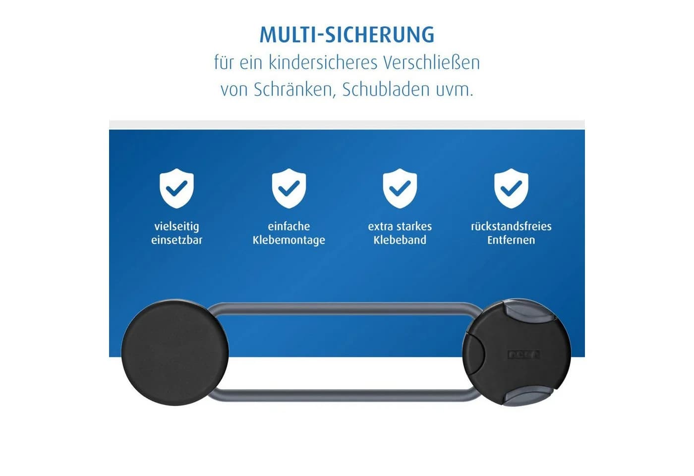 Kindersicherung aus Kunststoff in Anthrazit - Bild 3