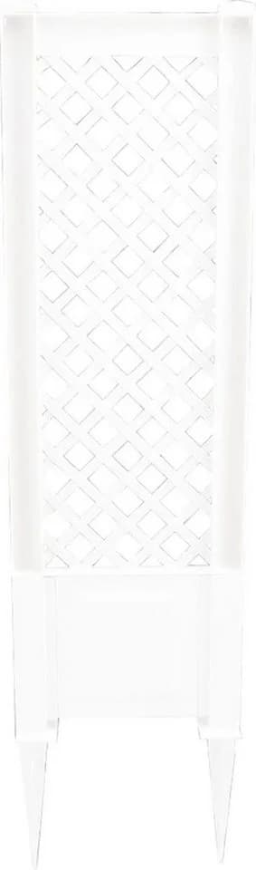KHW Spalier Weiß Kunststoff Rankhilfe mit Erdspieß - Bild 2