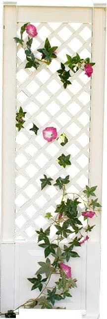 KHW Spalier Weiß Kunststoff Rankhilfe mit Erdspieß - Bild 3