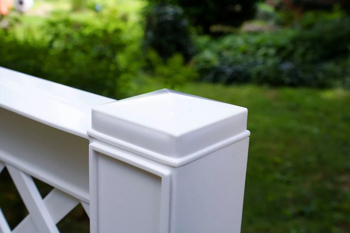 KHW Spalier Set Weiß Kunststoff 2er-Set mit Pflanzkästen - Bild 5