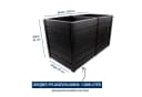 KHW Hochbeet Demeter XXL Anthrazit Kunststoff Bild 5
