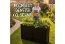 KHW Hochbeet Demeter XXL schmal Anthrazit Kunststoff Bild 1
