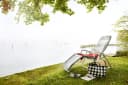 acamp Gartenliege CALYPSO Grau Klappbar Wetterfest Bild 1