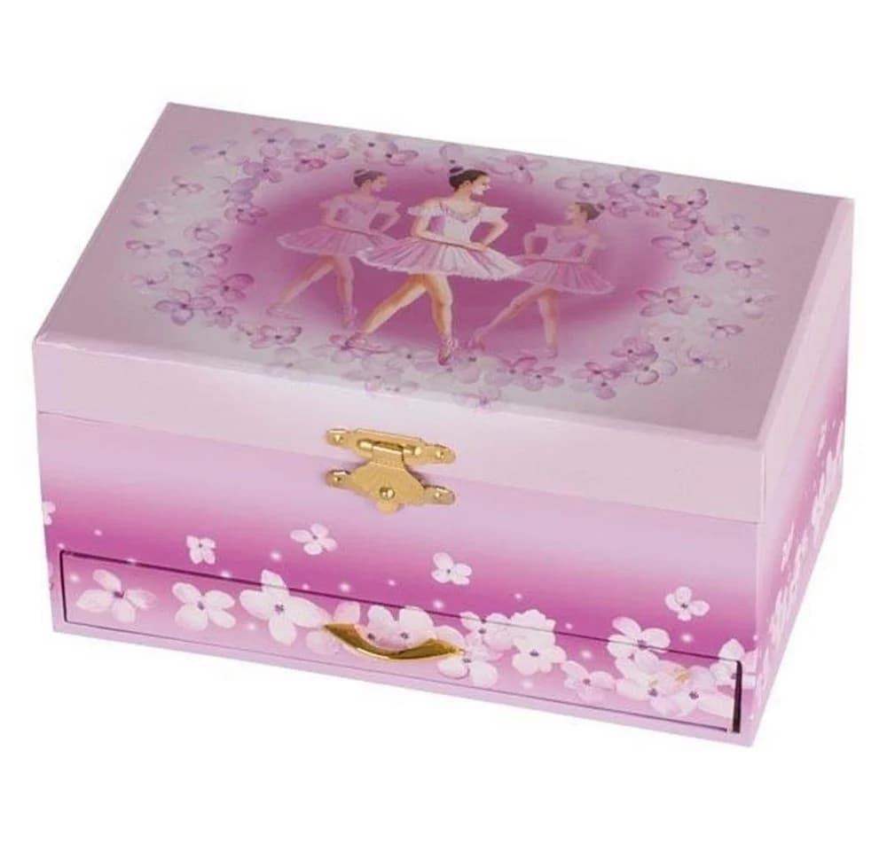 Goki Spieluhr Musikspieldose Ballerina VI Melodie Schwanensee Rosa
