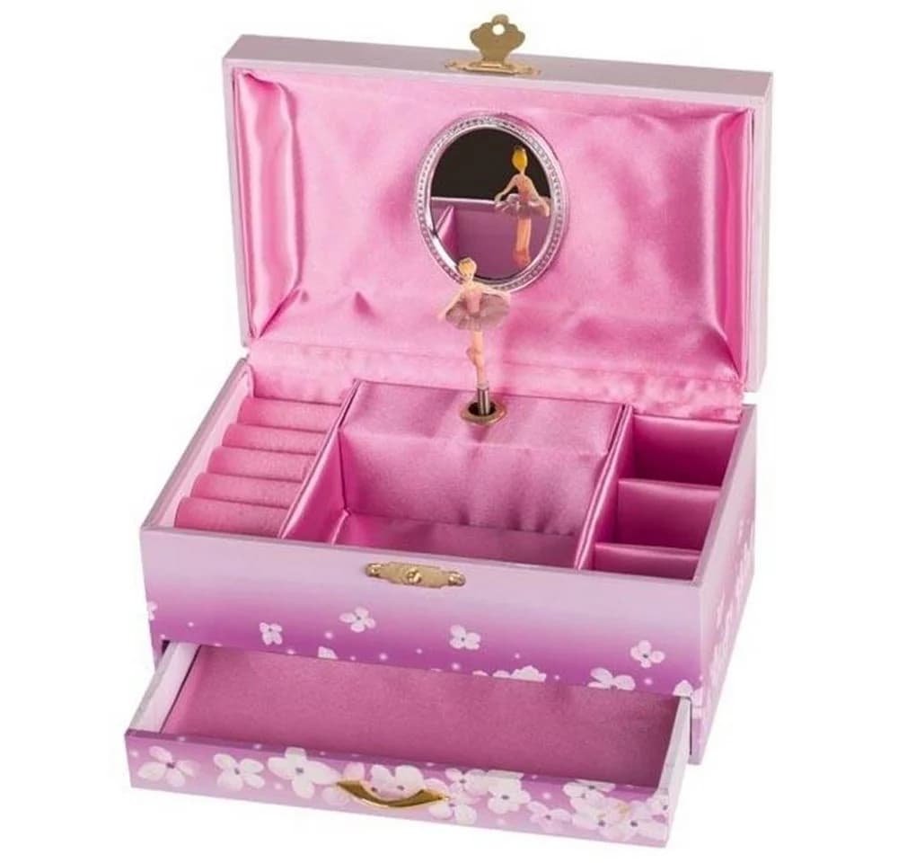 Goki Spieluhr Musikspieldose Ballerina VI Melodie Schwanensee Rosa - Bild 2