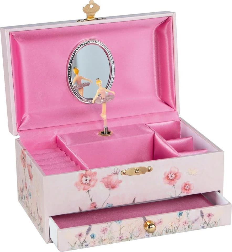 Goki Spieluhr Musikspieldose Elfe Rosa Schwanensee