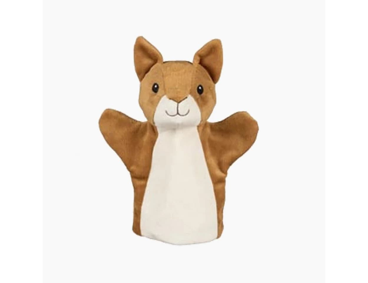 goki Handpuppen-Set Eichhörnchen, Hase und Igel 3-tlg. Braun/Grau
