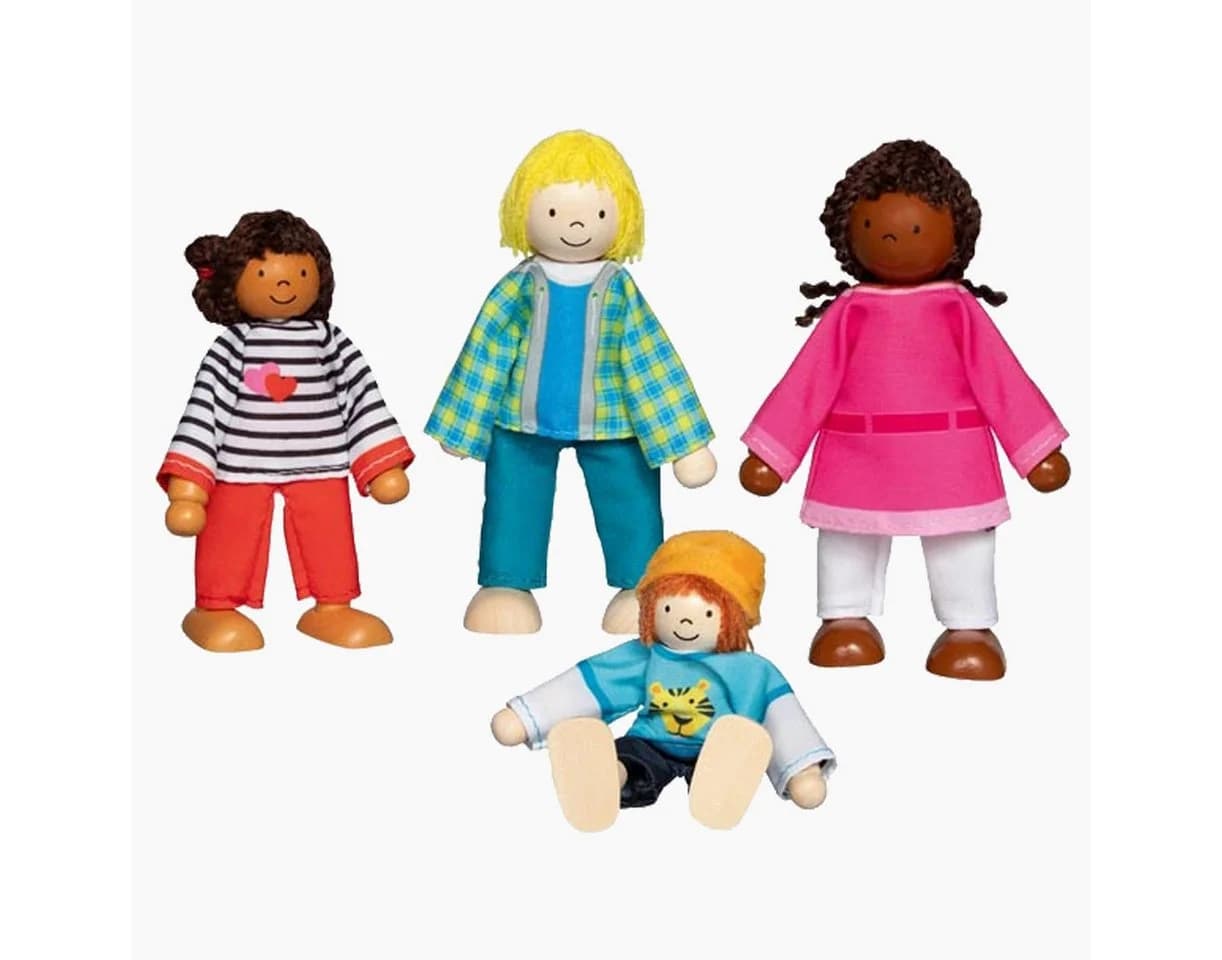goki Biegepuppe Interkulturelle Familie 4-tlg. Set Bunt - Bild 3