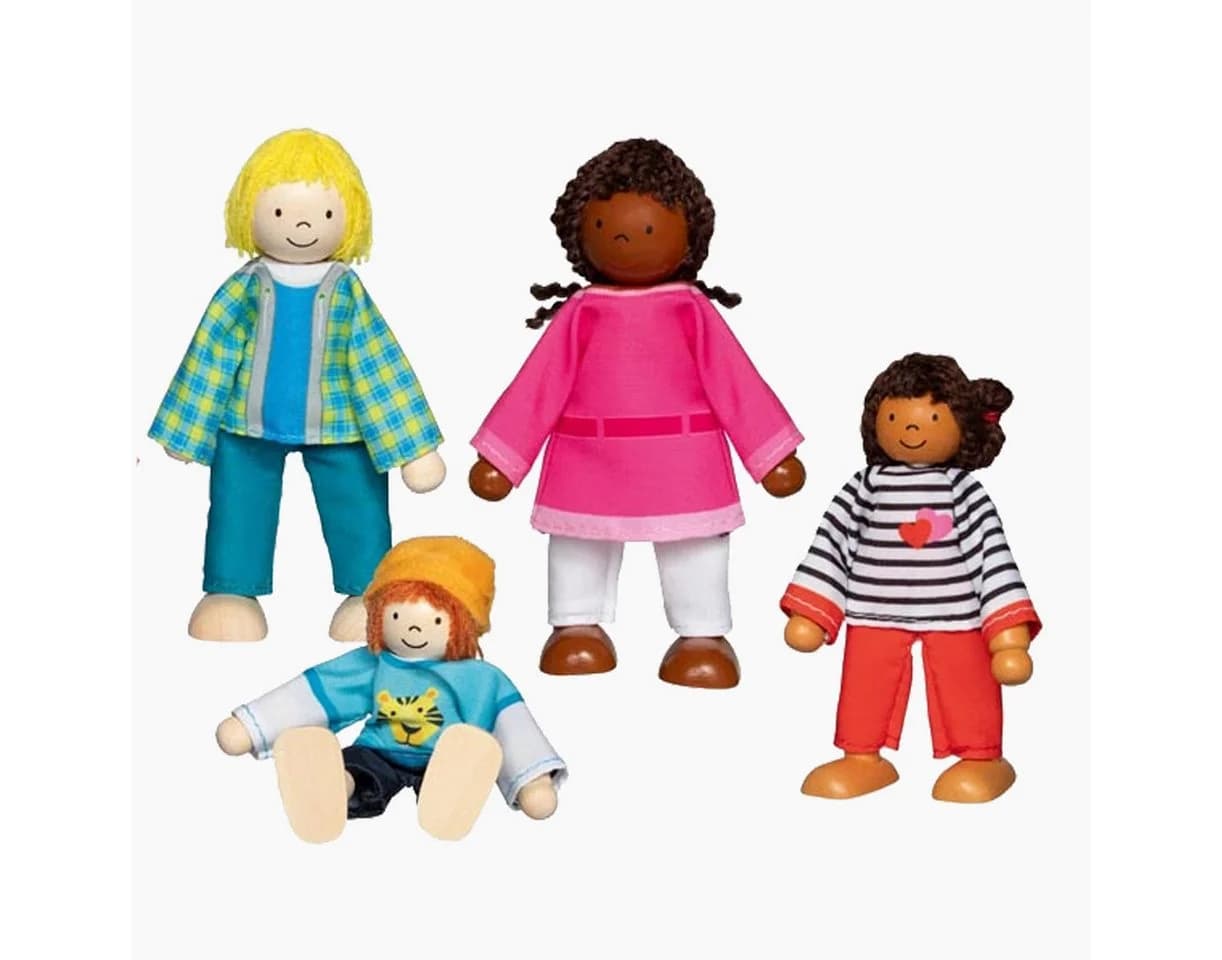 goki Biegepuppe Interkulturelle Familie 4-tlg. Set Bunt - Bild 4