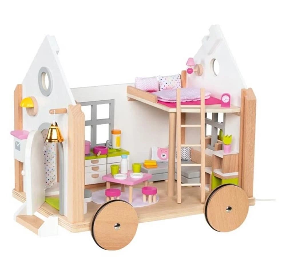 GOKI Puppenhaus Tiny House Hygge 40-tlg. Holz Bauwagendesign - Bild 2