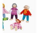 goki Biegepuppe Moderne Familie 6-teilig Bunt Holz Bild 3