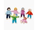 goki Biegepuppe Moderne Familie 6-teilig Bunt Holz Bild 5