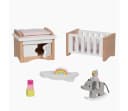 goki Puppenmöbel Style Babyzimmer 12-tlg. Set Holz Bild 1