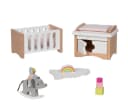 goki Puppenmöbel Style Babyzimmer 12-tlg. Set Holz Bild 5