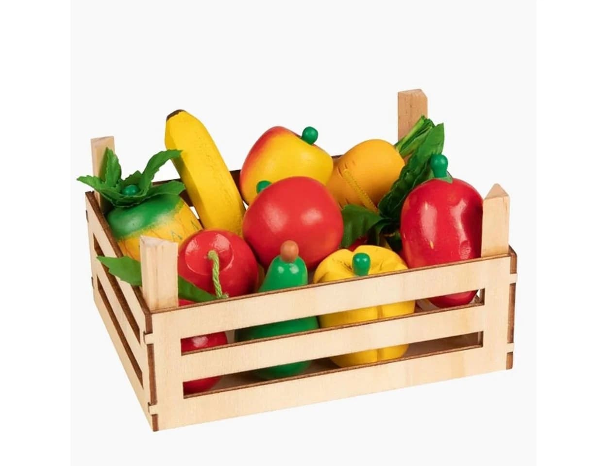 goki Kinder-Küchenset Obst und Gemüse 10-tlg. Bunt Holz - Bild 2