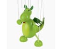 goki Handpuppe Marionette Dino – Vollbewegliche Holzmarionette Grün Bild 4