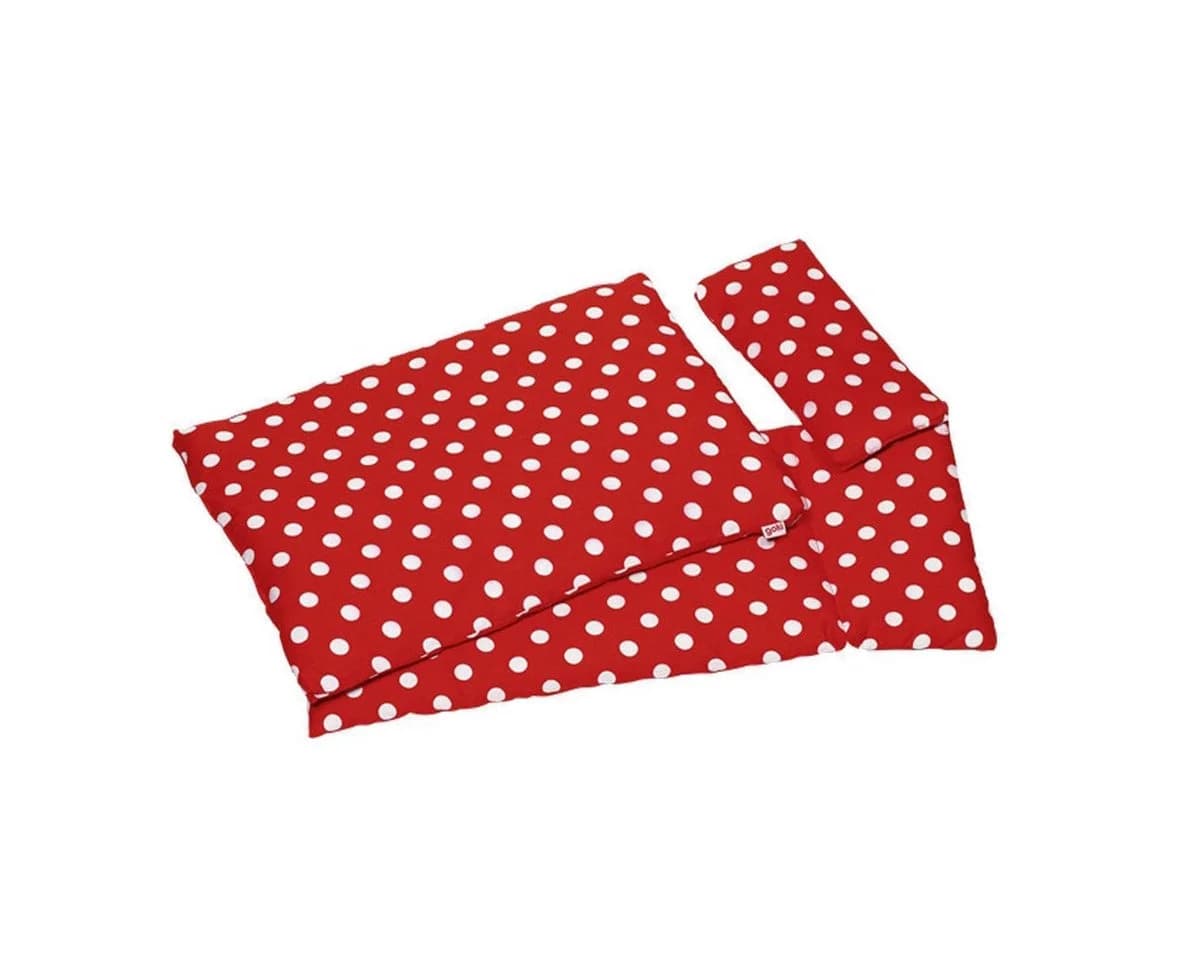 Goki Puppen Bettwäsche Bettzeug Rot 3-tlg. Set - Bild 2