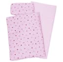 Goki Puppenbettzeug 3-teilig Rosa/Weiß Herz/Krone Bild 1