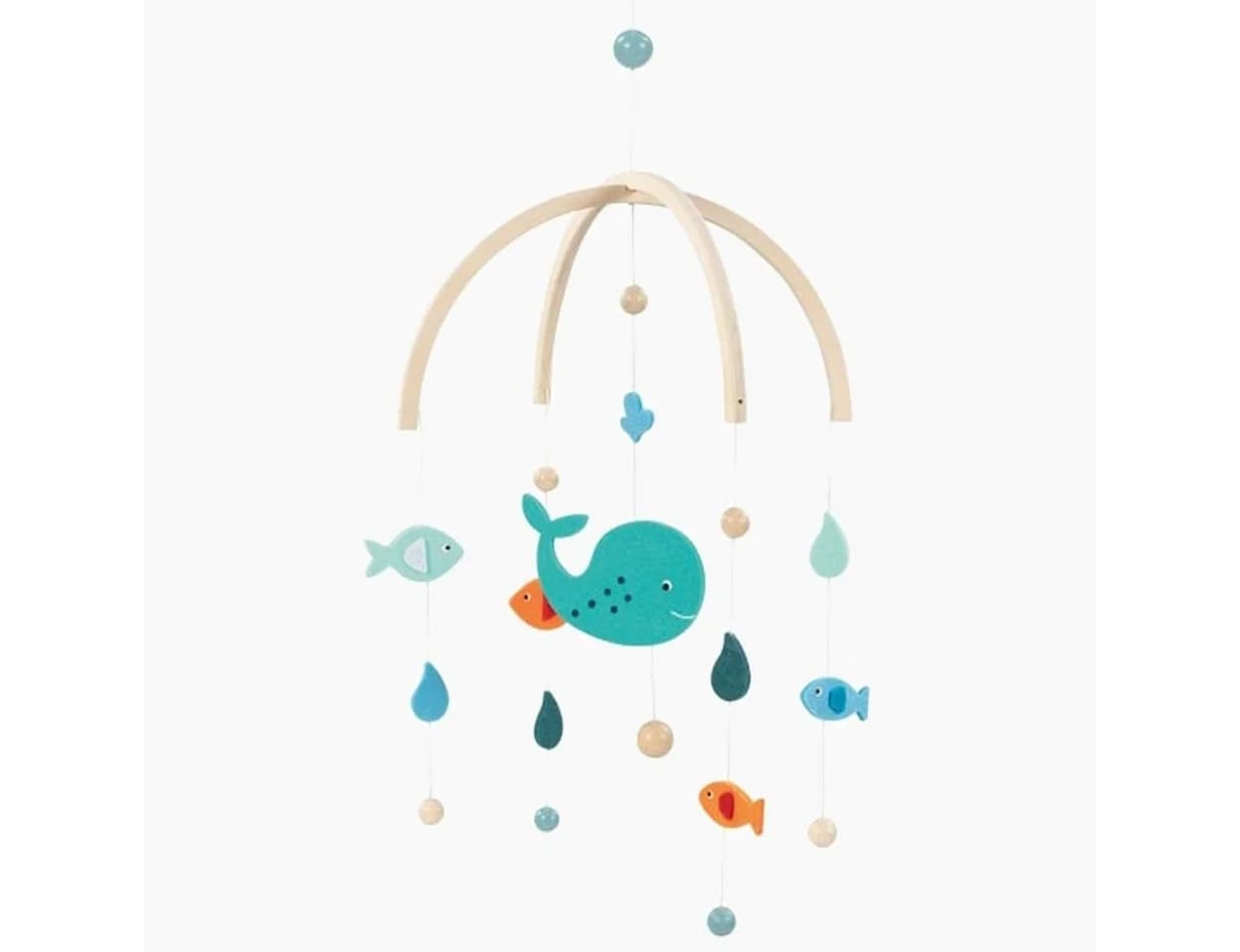 goki Mobile Wal, Holz & Filz, fördert visuelle Wahrnehmung