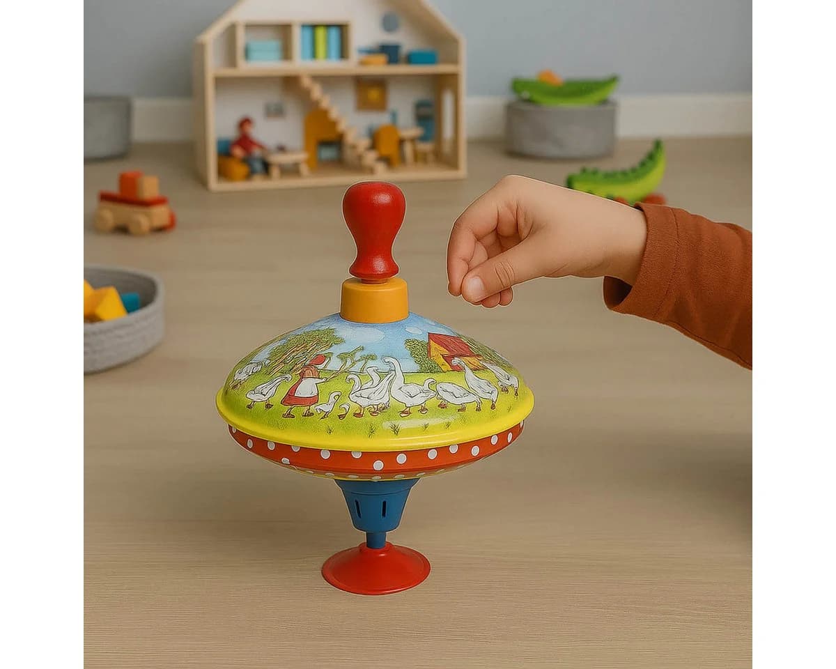 Goki Brummkreisel Bunt Metall Spielzeug ab 1 Jahr - Bild 5