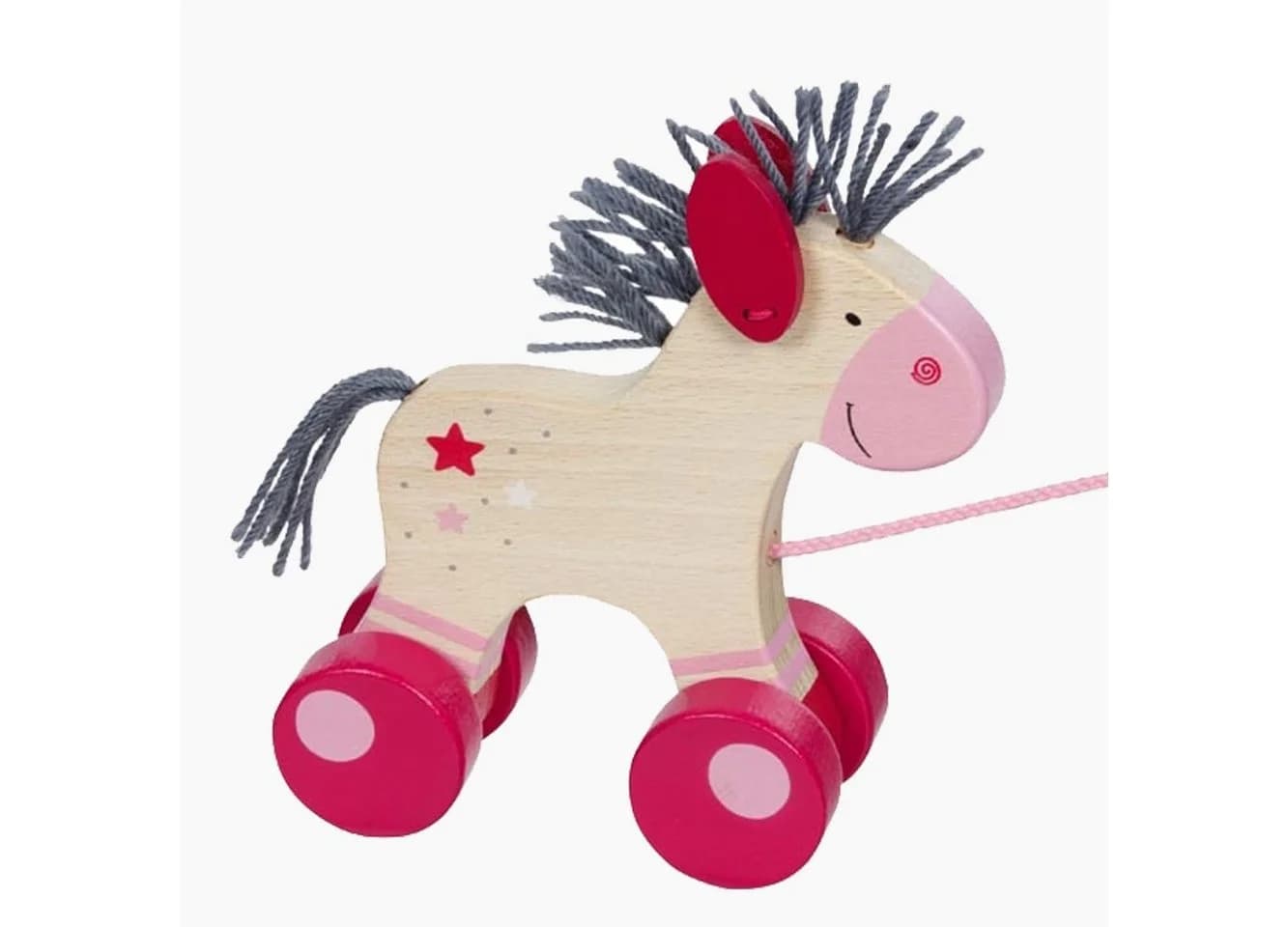 goki Ziehtier Pferd Lillie aus Massivholz, bunt - Bild 4