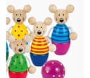 Goki Kegelspiel Speedy 9-tlg. Holzspielzeug Bunt für Kinder ab 3 Jahren Bild 4