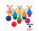 Goki Kegelspiel Speedy 9-tlg. Holzspielzeug Bunt für Kinder ab 3 Jahren Bild 5