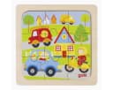 goki Steckpuzzle Einlegepuzzle 4er Set Bunt Holz Bild 1