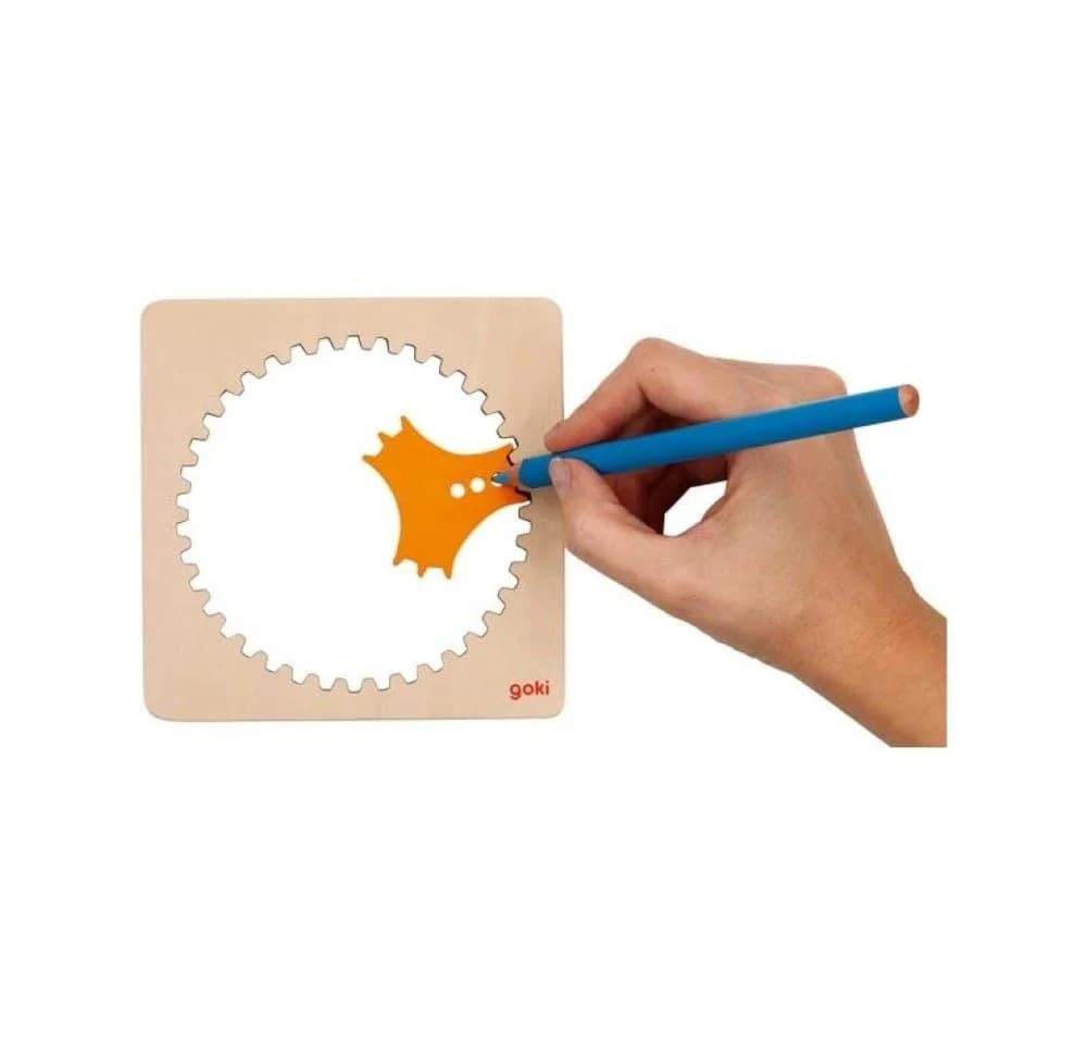 Goki Spirograph 6 Teile Holz Mandala Zeichnen