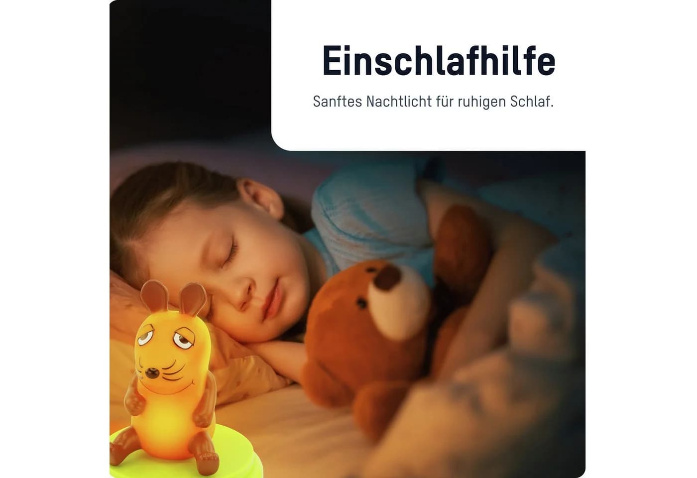 ANSMANN AG LED Nachtlicht Maus mit Touch Sensor - Einschlafhilfe - Bild 3