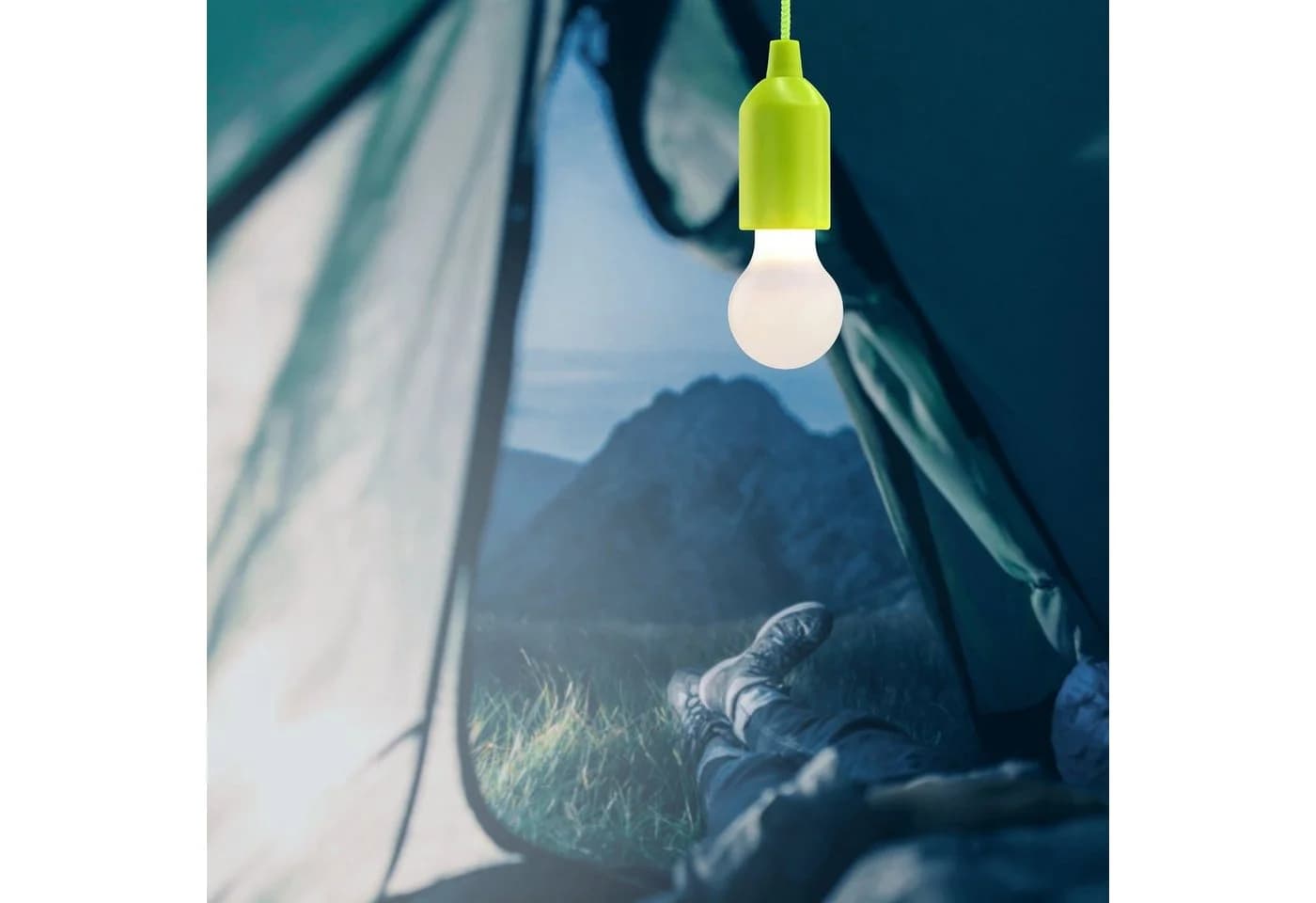 HyCell LED Gartenleuchte Pull-Light mit Zugschalter - Warmweiß LED mit 22 Stunden Leuchtdauer - Bild 2