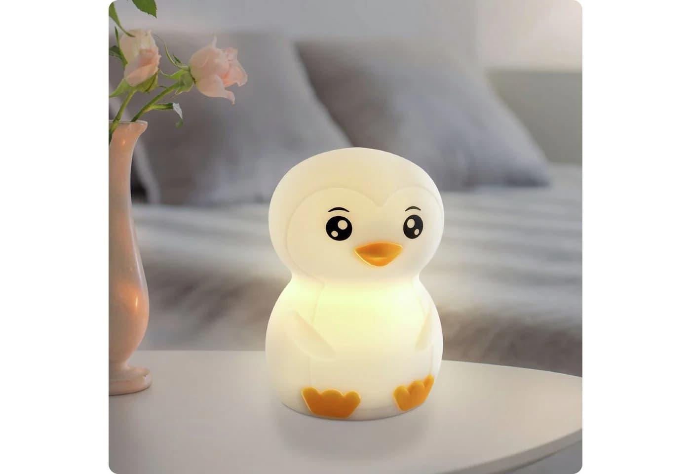ANSMANN AG LED Nachtlicht Pinguin Silikon 7 Farben Dimmbar - Bild 2