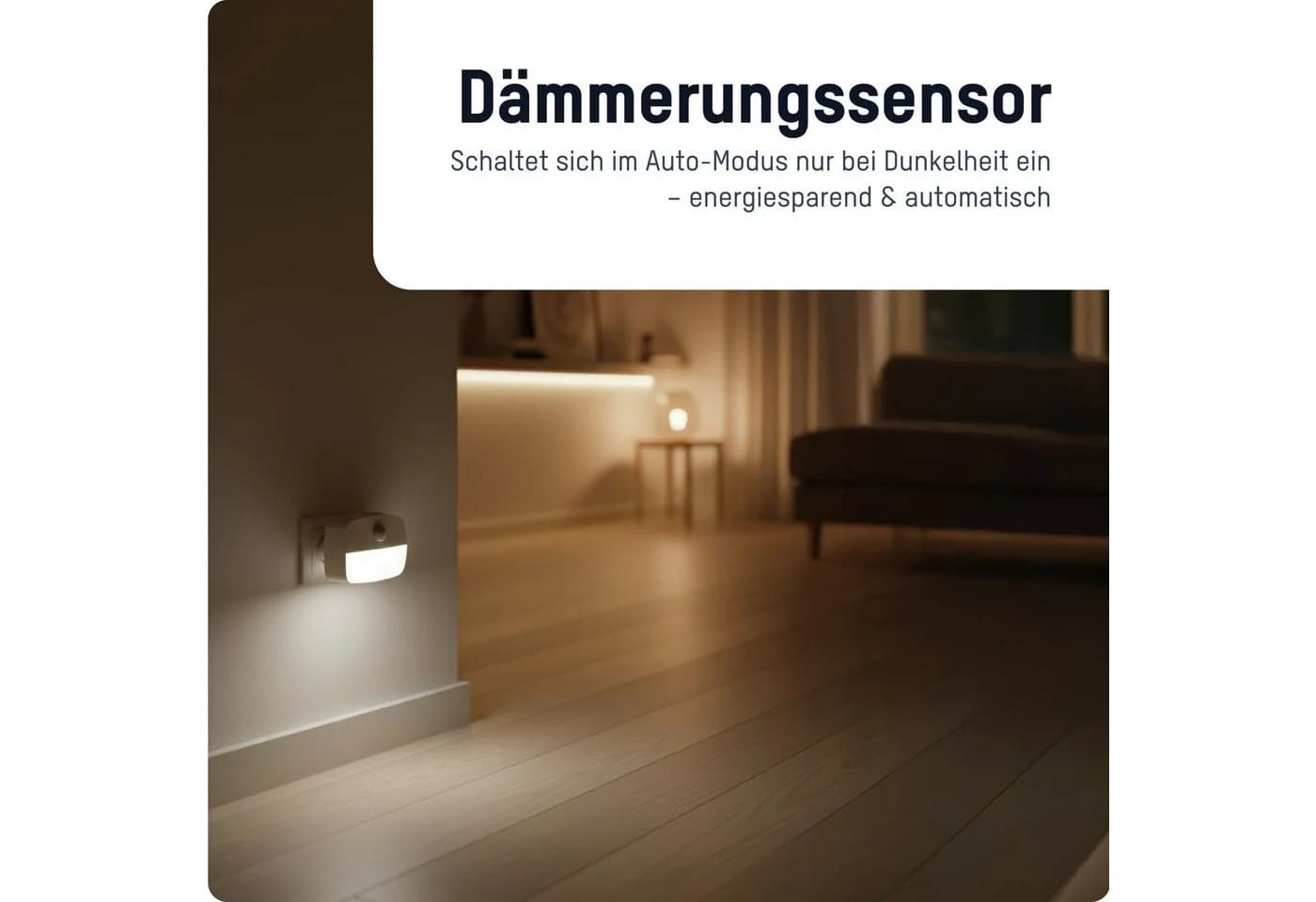 ANSMANN AG LED Nachtlicht mit Bewegungsmelder und Dämmerungsfunktion für Steckdose